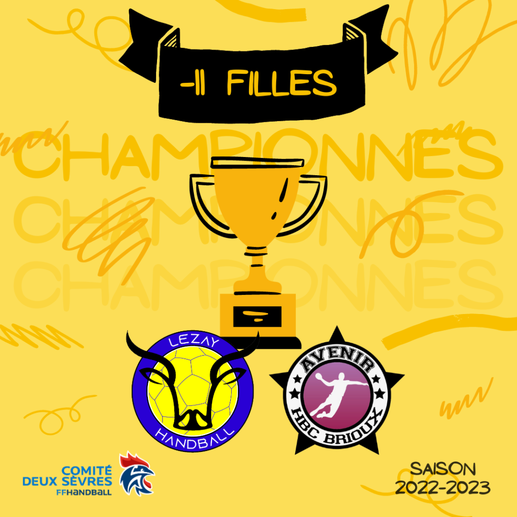 Champions Départementaux - 2022/2023 -11 filles